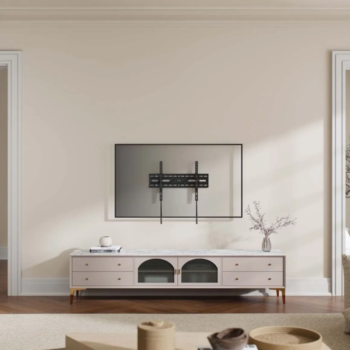 Soporte de TV Aisens WT86T-315 37"-86" inclinable para pared negro