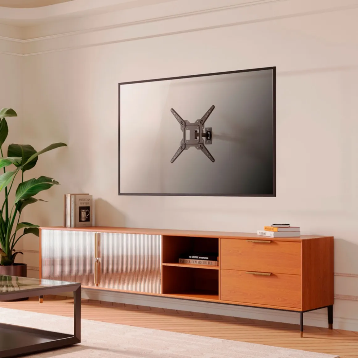 Soporte de TV Aisens WT55TSE-151 23''-55'' inclinable y pivotable negro