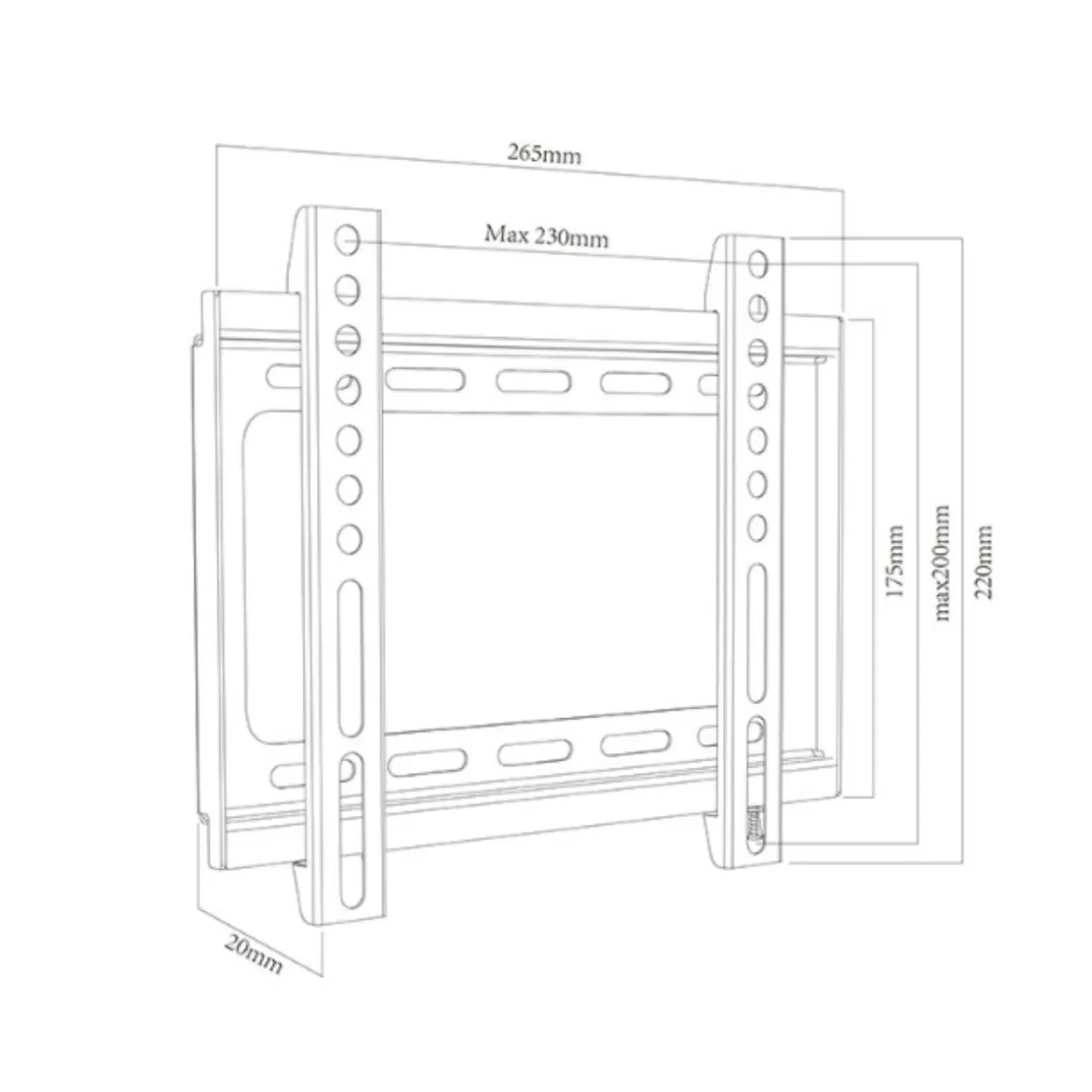 Soporte de TV Approx APPST09 17’’-42’’ de pared negro
