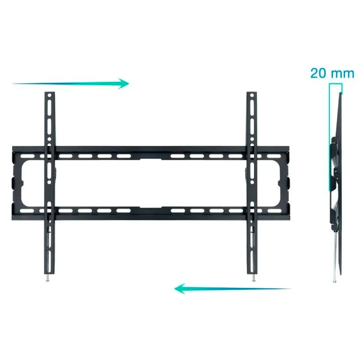 Soporte de TV fijo TooQ LP1080F-B 37’’-80’’ negro