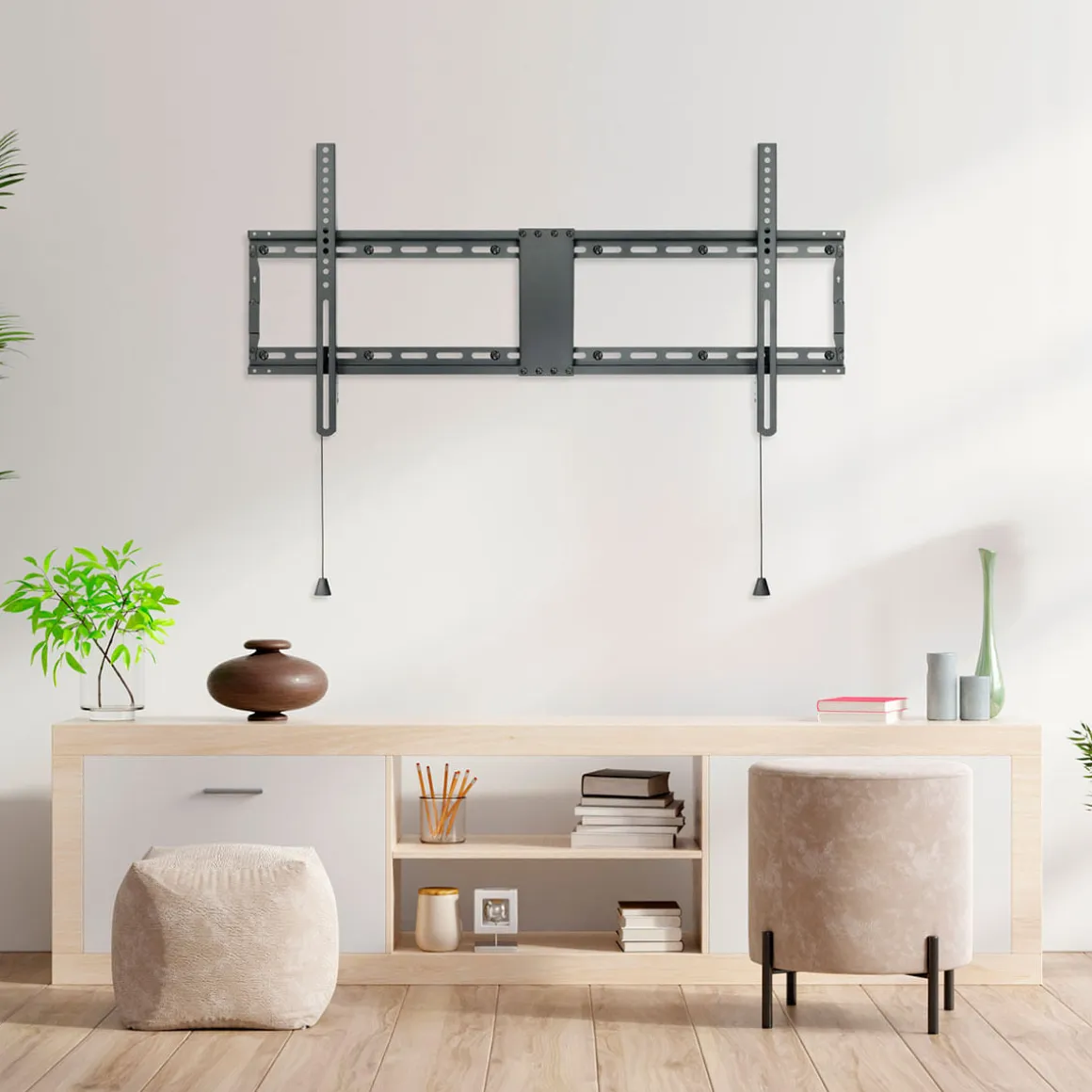 Soporte de TV fijo TooQ LP4390F-B 43’’-90’’ con nivel de burbuja negro