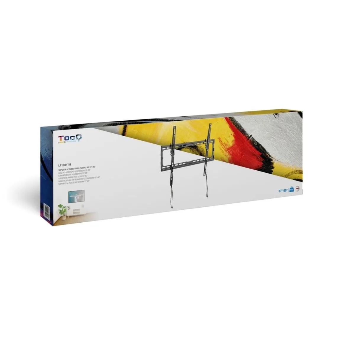 Soporte de TV TooQ LP1081T-B 37"-80" inclinable para pared negro
