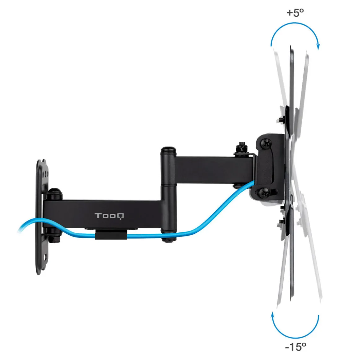 Soporte de TV TooQ LP1344TN-B 13"-43" inclinable y pivotable negro