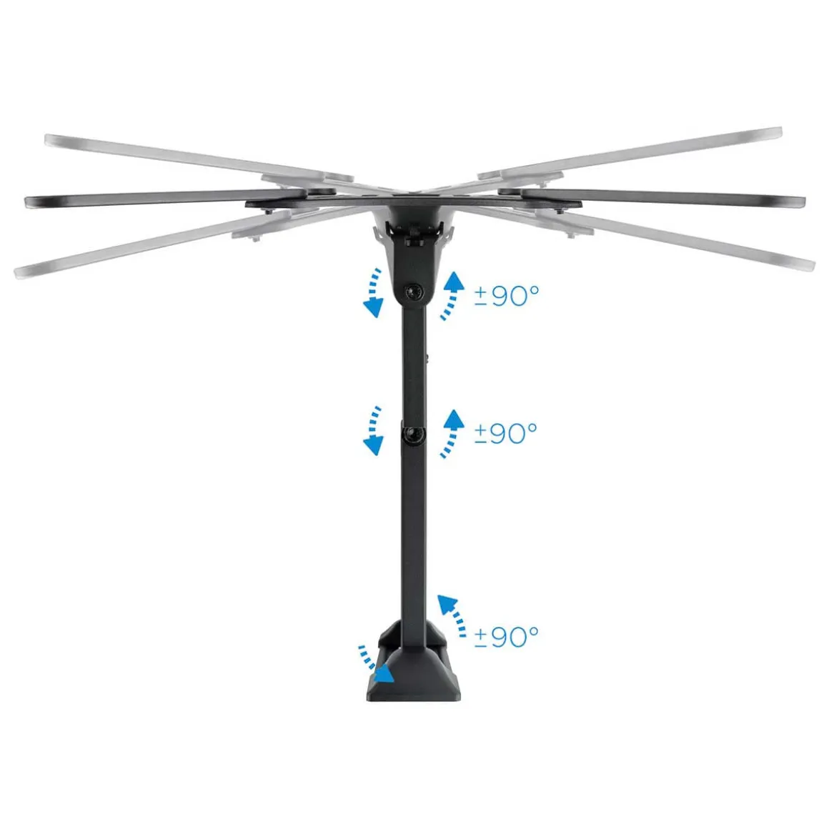 Soporte de TV TooQ LP6055TN-B 23''-55'' inclinable y pivotable negro