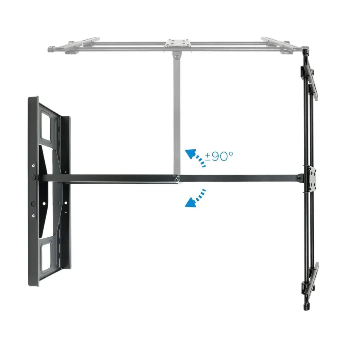 Soporte de TV TooQ LP4380XL-B 43-80’’ inclinable + giratorio + nivelable negro