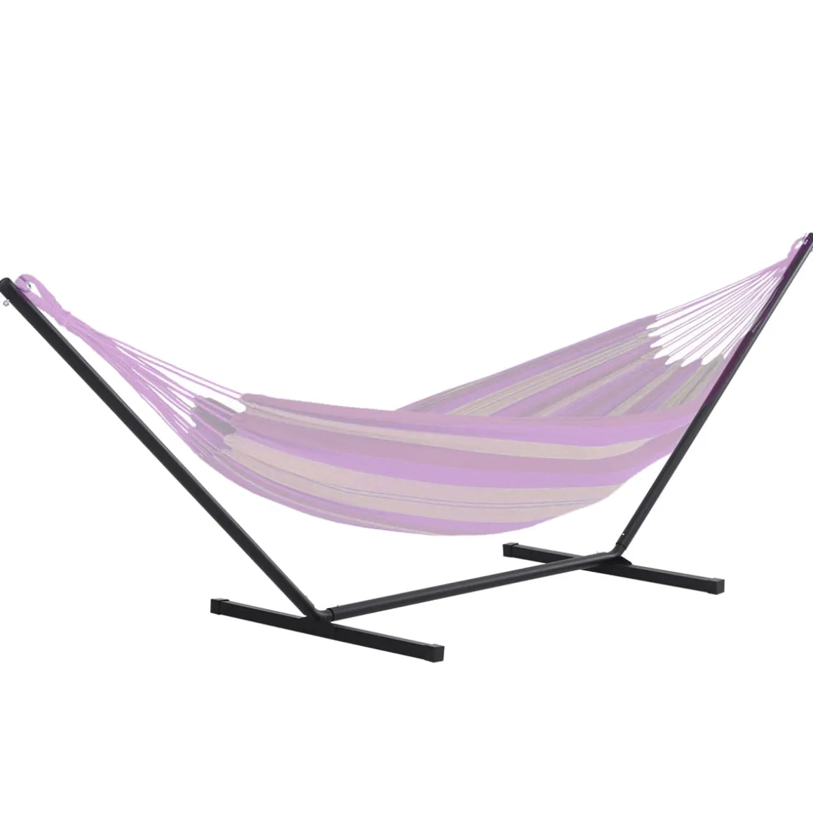 Soporte para hamaca Ghio Outsunny 120kg negro 112x360x92 cm