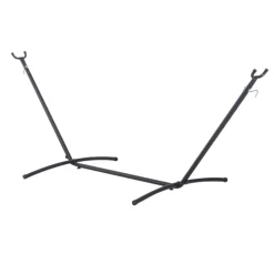 Soporte para hamaca Outsunny universal negro 110x280x120 cm