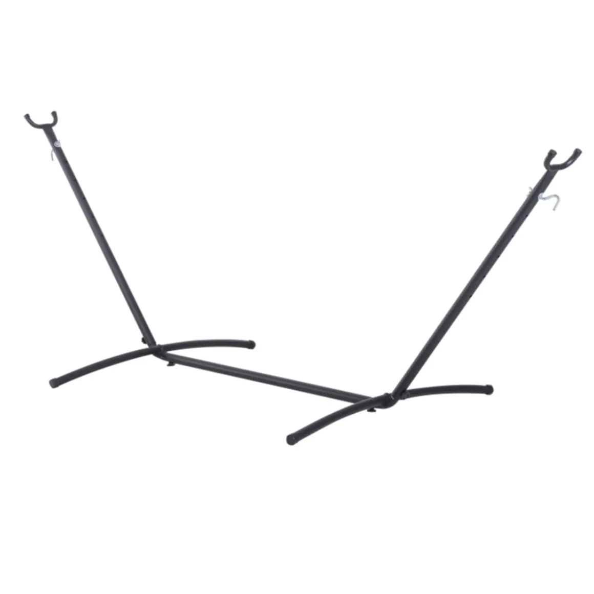 Soporte para hamaca Outsunny universal negro 110x280x120 cm