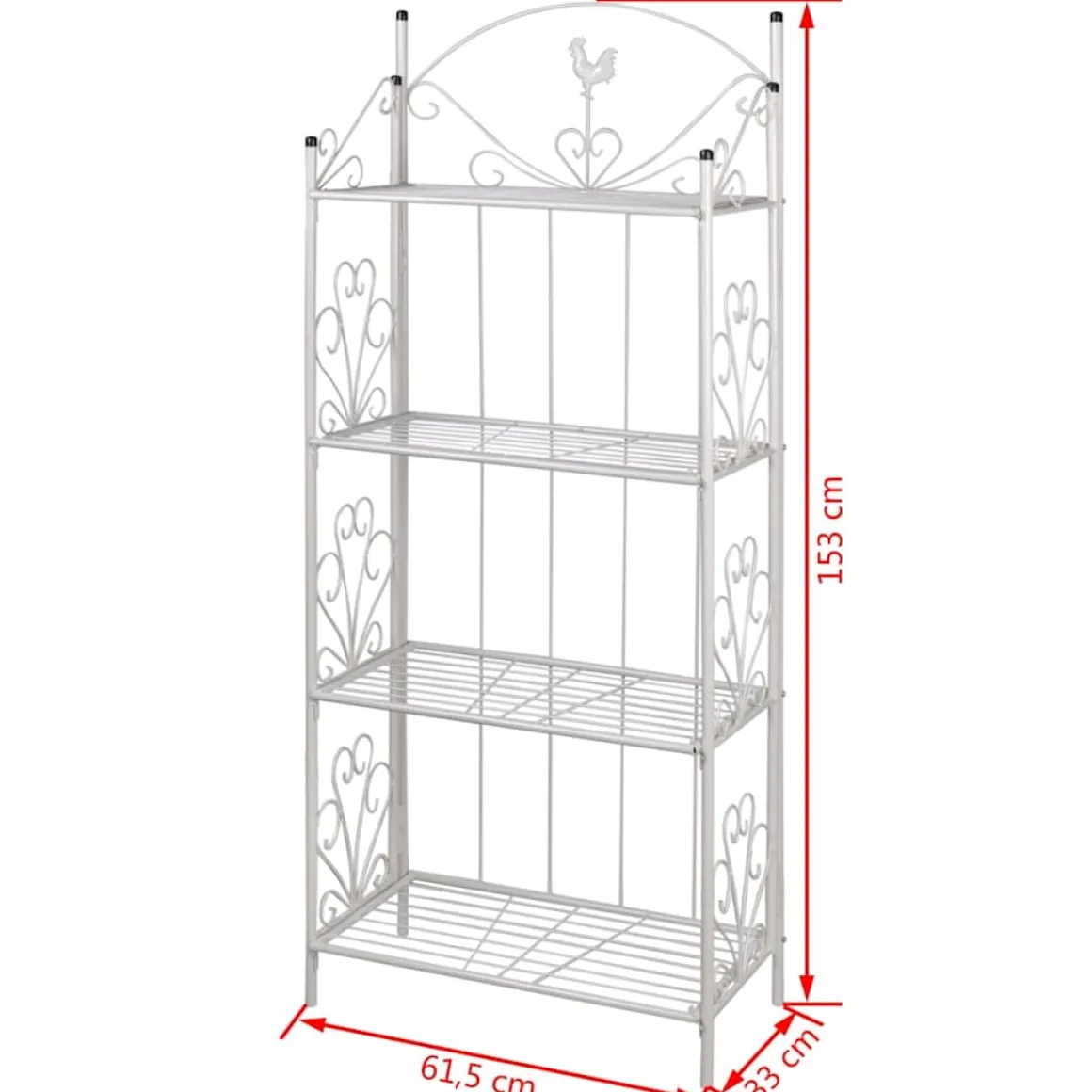 Soporte para plantas Chicken 4 niveles 153x61,5x133 cm