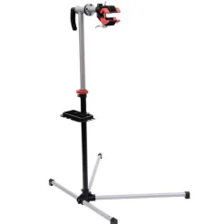 Soporte para reparación de bicicletas Homcom acero negro/plata 109-180x100x56 cm