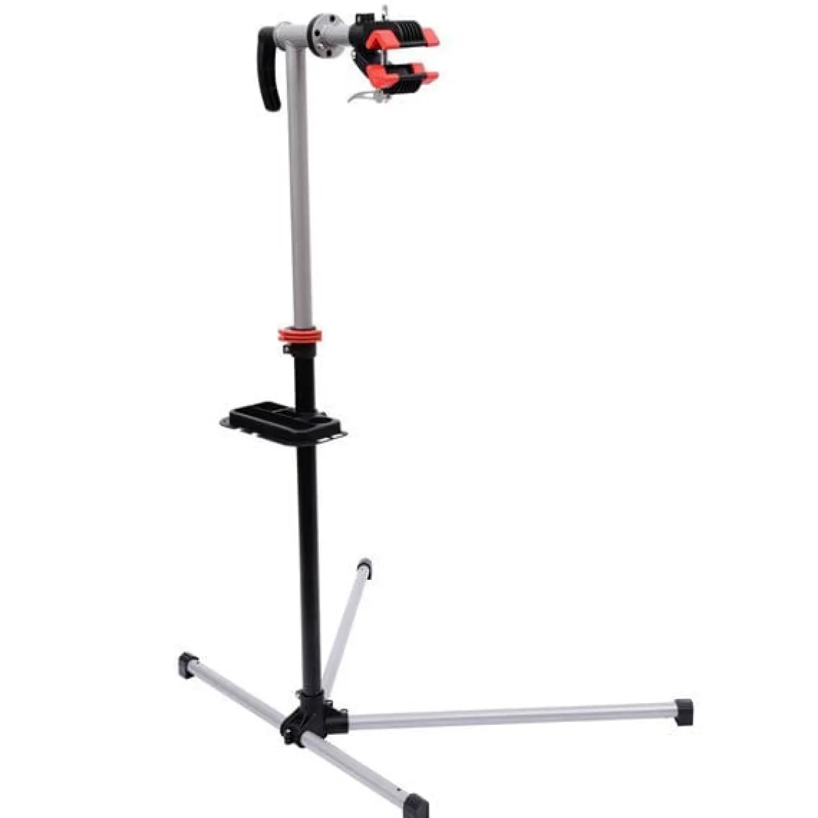 Soporte para reparación de bicicletas Homcom acero negro/plata 109-180x100x56 cm