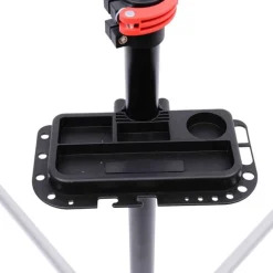 Soporte para reparación de bicicletas Homcom acero negro/plata 109-180x100x56 cm