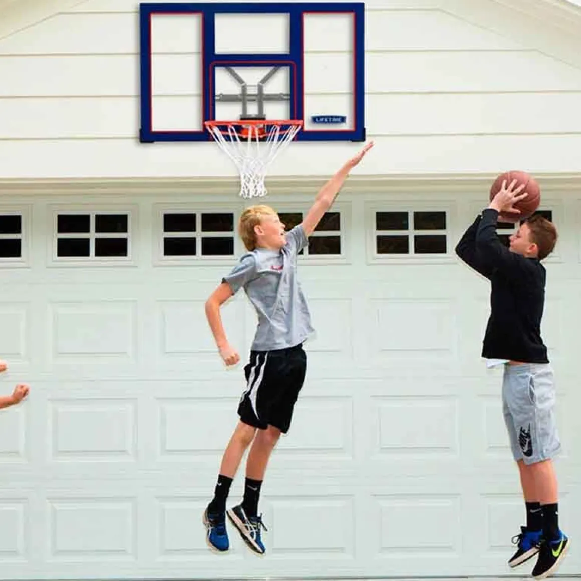 Tablero de baloncesto Lifetime ultrarresistente azul 76x122x5 cm