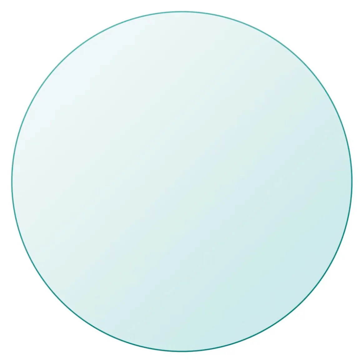 Tablero de mesa de cristal templado redondo Ø80 cm