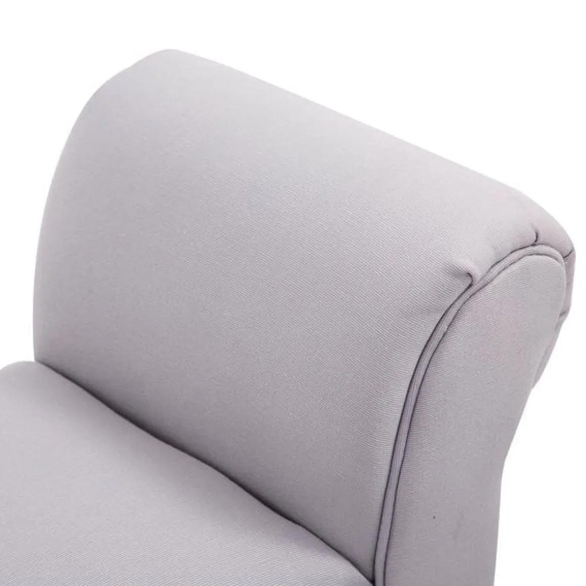 Taburete pie de cama con brazos tapizados gris 130kg 102x31x51 cm