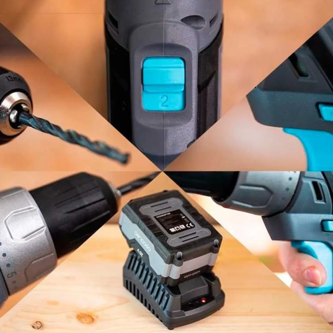 Taladro Atornillador Cecotec Cecoraptor Perfect Drill 4020 Advance 20v 4000mah 1550rpm Gris