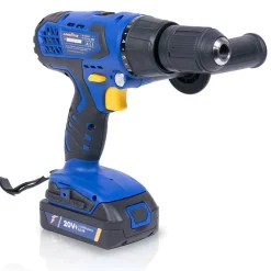 Taladro litio Goodyear GY4520LD 20V 2Ah 10500 rpm función atornillador azul/negro
