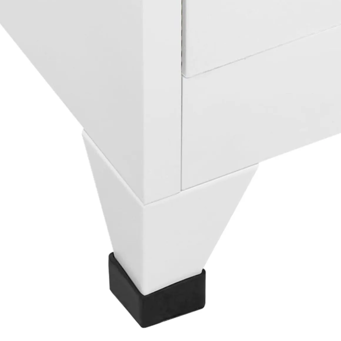 Taquilla de acero con 9 compartimentos blanco 180x90x45 cm