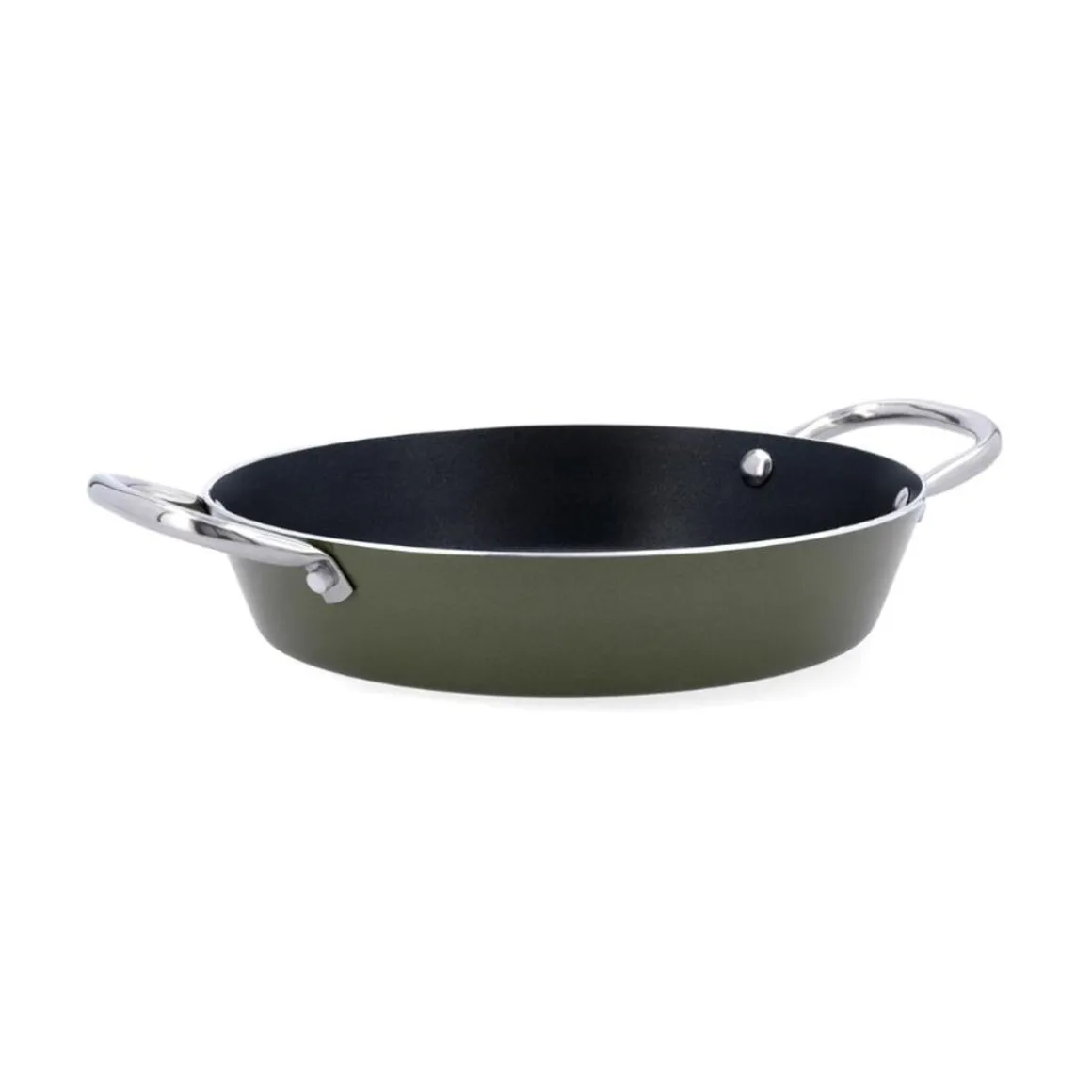 Tartera arrocera Naturalia Quid aluminio estampado verde 5x24 cm