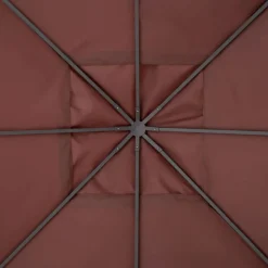 Techo de repuesto Outsunny para cenador 8 orificios de drenaje y ventilación 298x295 cm