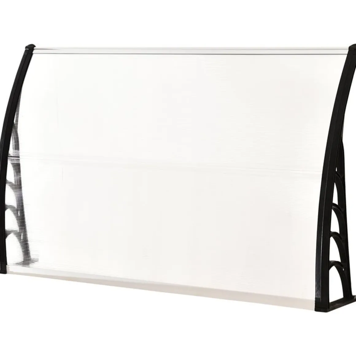 Tejadillo protector Outsunny transparente 150x90x25 cm