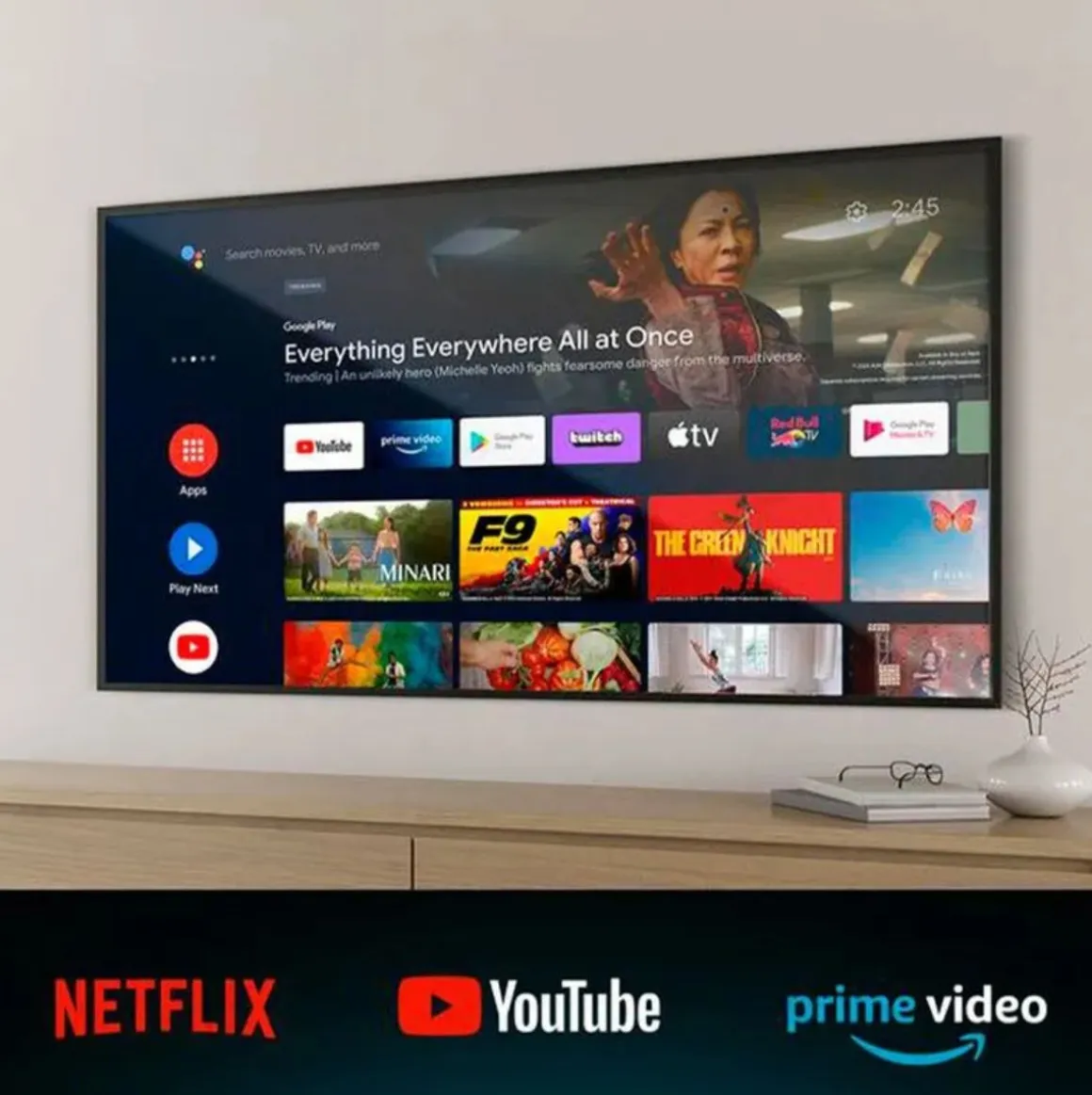 Televisor Smart TV Cecotec A4 series ALU40043 43’’ 4K UHD Android 11 F negro
