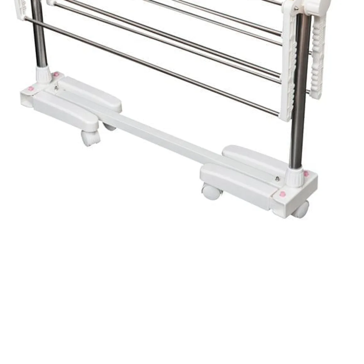 Tendedero de ropa Homcom 3 niveles con ruedas plegable 152x80-142x55 cm