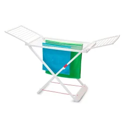 Tendedero de ropa Plasticforte plegable 2 alas blanco 108x180x55 cm