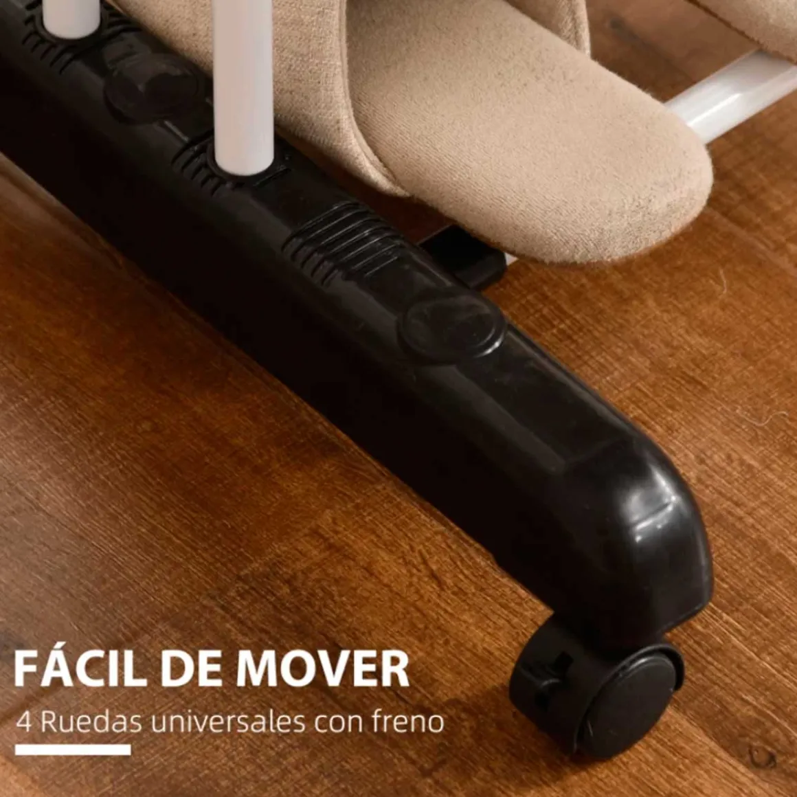 Tendedero plegable Homcom 3 niveles con alas plegables y colgadores negro/blanco 177x73x64 cm