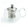 Tetera Serenia Quid con tapa filtro inox vidrio transparente 55 cl