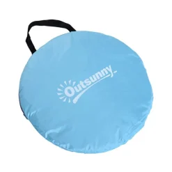 Tienda de campaña Outsunny azul 115x150x200 cm