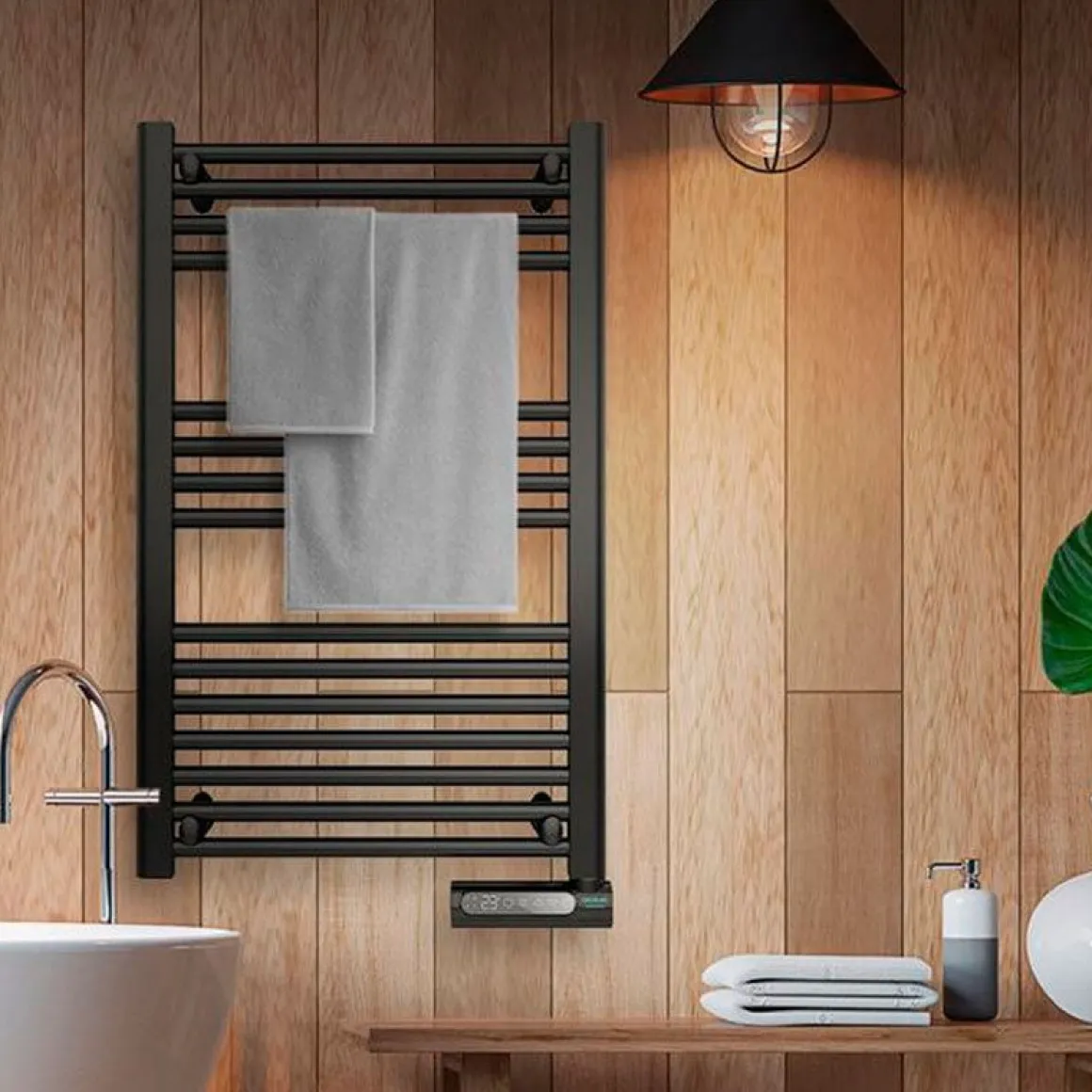 Toallero eléctrico Cecotec ReadyWarm 9100 Smart Towel Black 500W negro
