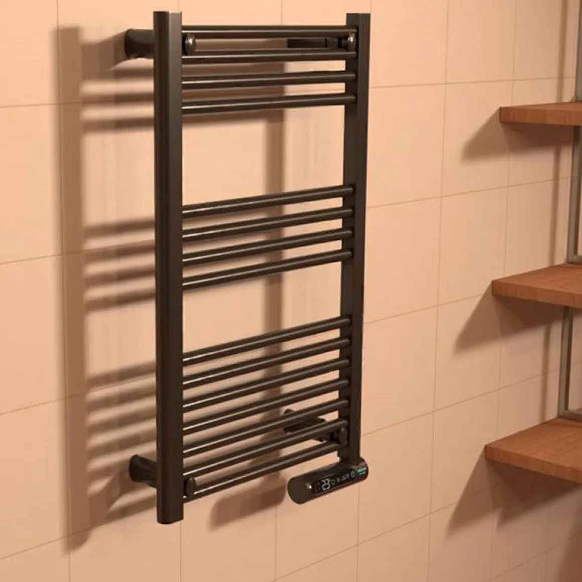 Toallero eléctrico Cecotec ReadyWarm 9100 Smart Towel Black 500W negro