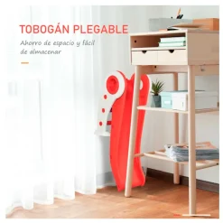Tobogán infantil Homcom plegable +3A 56x50x120 cm