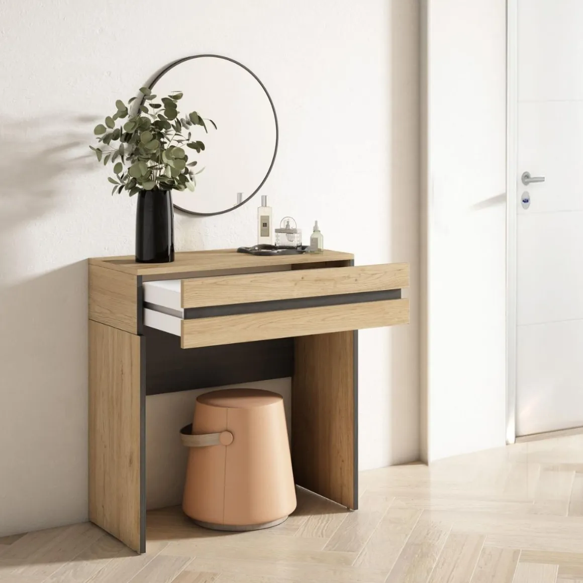 Tocador Kroma con cajón 75x69,9x35 cm