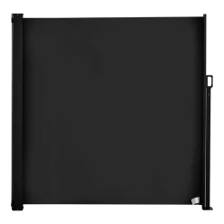 Toldo lateral Outsunny retráctil negro 180x350 cm