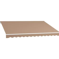 Toldo manual Palma Outsunny retráctil anti-UV 350x250 cm