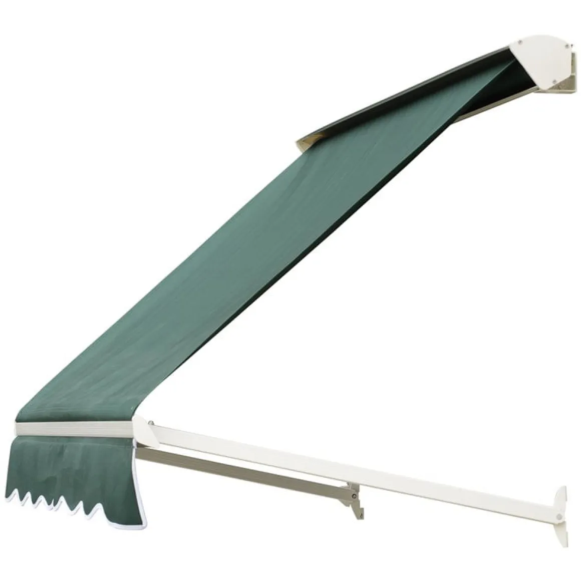Toldo Outsunny para ventana/puerta retráctil verde 132x180x70 cm