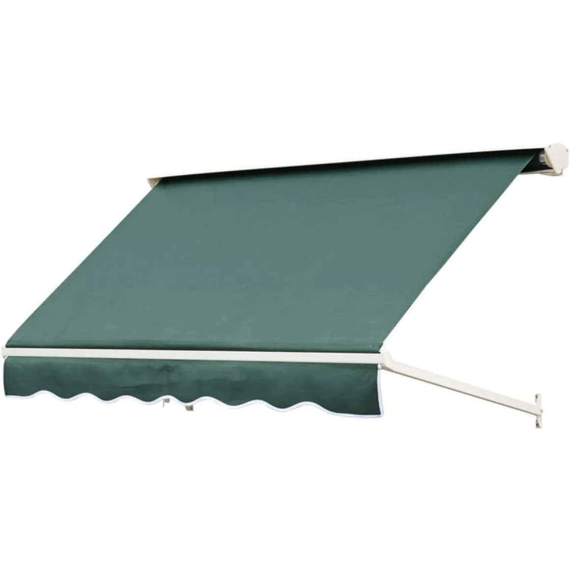 Toldo Outsunny para ventana/puerta retráctil verde 132x180x70 cm
