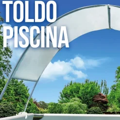 Toldo para piscinas Intex desmontable UV50+ gris