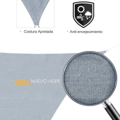 Toldo Vela Outsunny Triangulo
