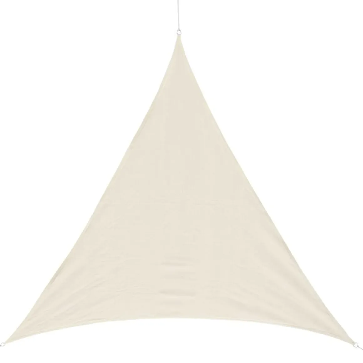 Toldo vela Outsunny triangular crema 5x5x5 m