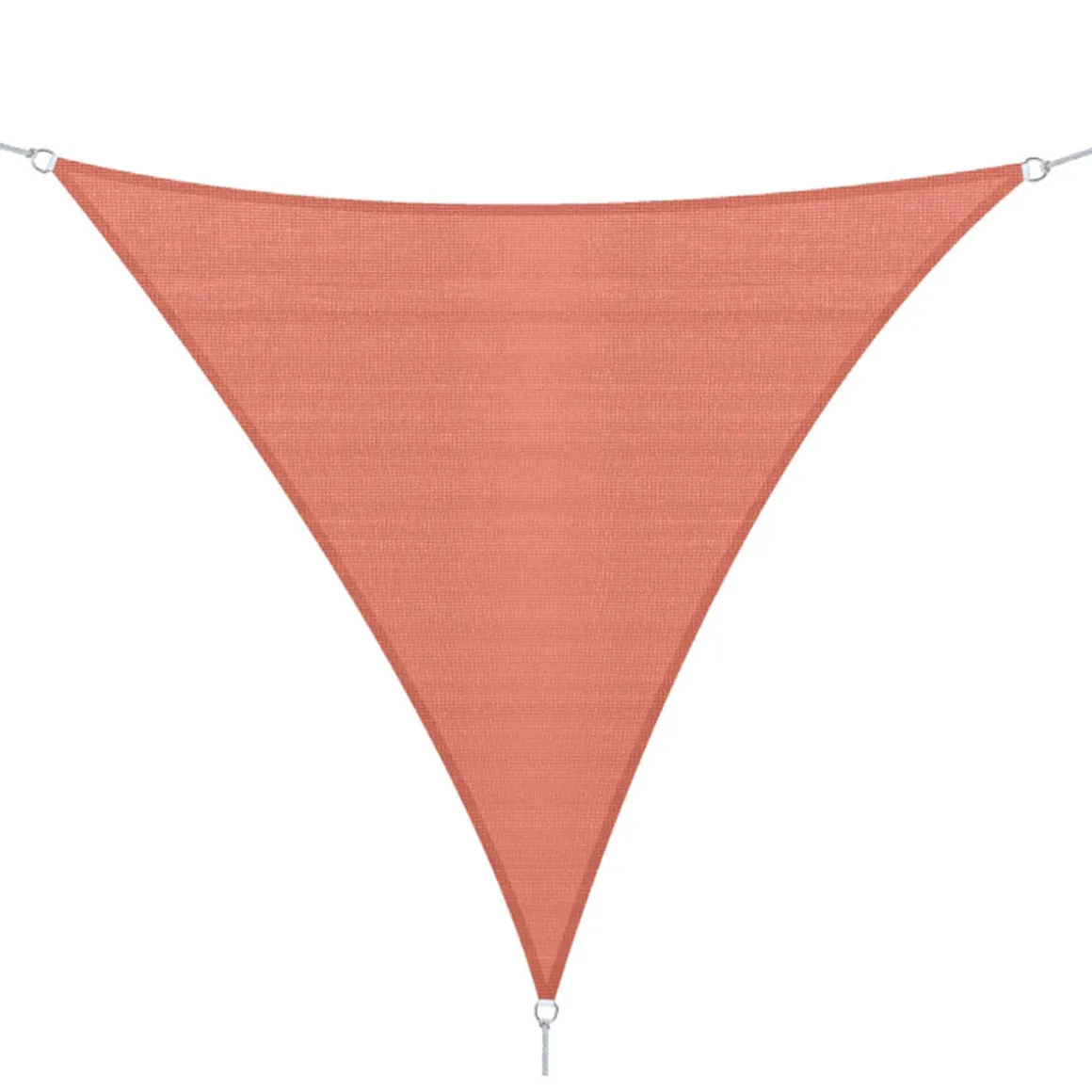 Toldo vela Outsunny triángulo rojo 300x300x300 cm
