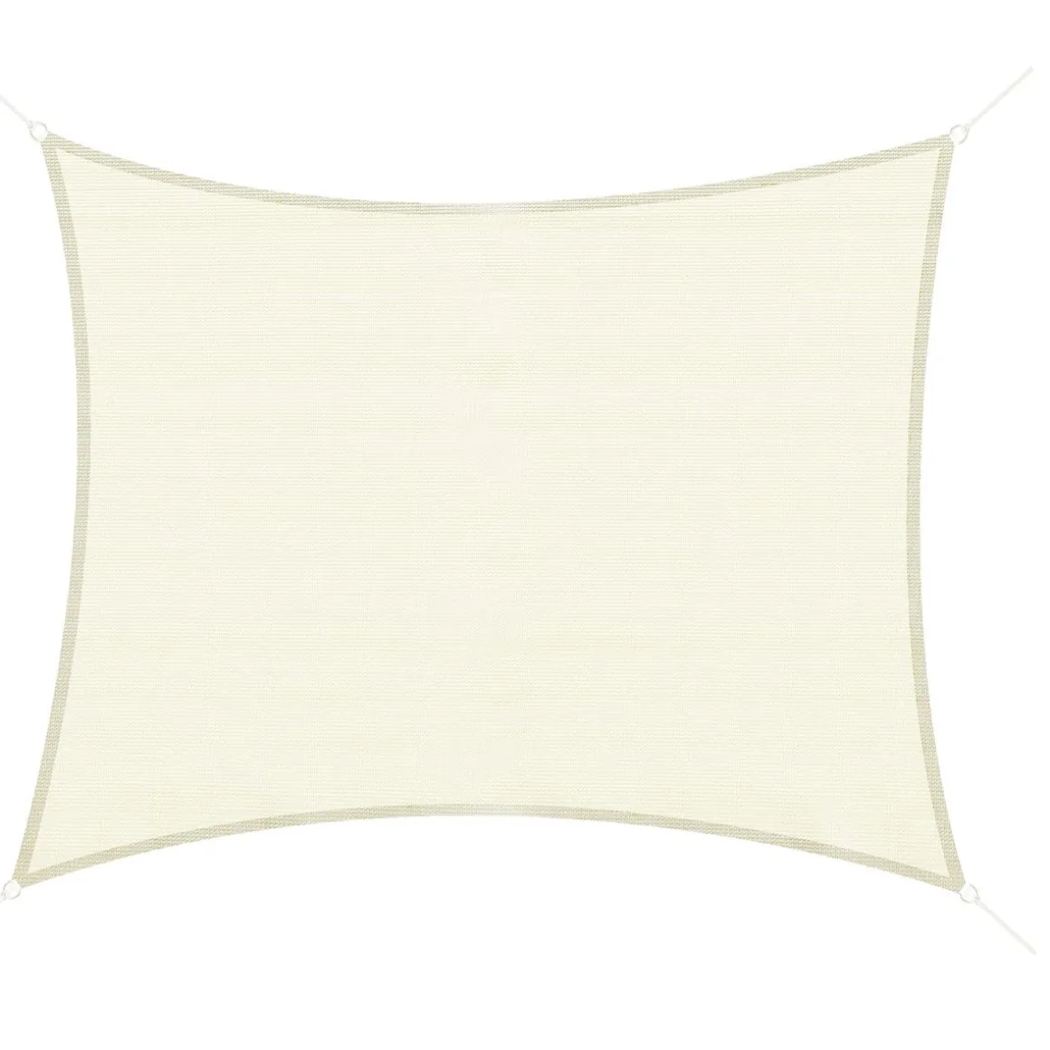 Toldo Vela rectangular Outsunny crema 4x3 m