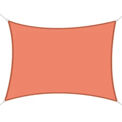 Toldo vela rectangular Outsunny rojo 300x400 cm