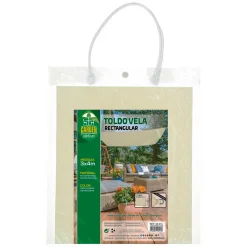 Toldo vela sombreo Aktive Garden rectangular poliéster 3x4m