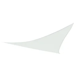 Toldo vela sombreo triangular Aktive Garden protección UV50 poliéster blanco 5x5x5m