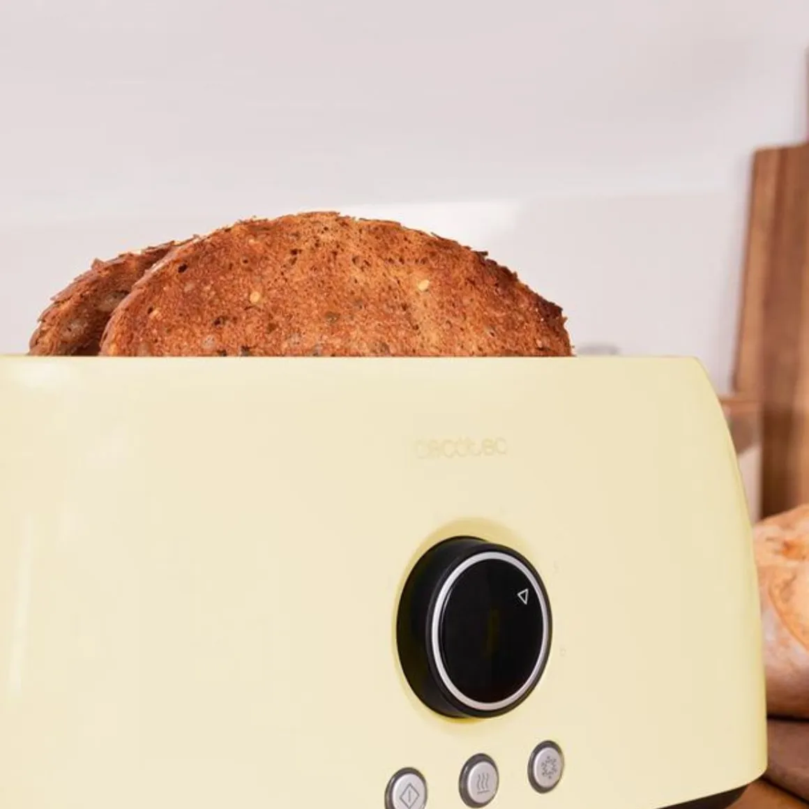 Tostador Cecotec ClassicToast 15000 Extra Double 1500W 4 rebanadas pantalla digital