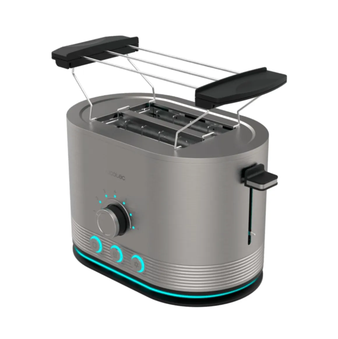 Tostador Cecotec Shine&Toast Double 850W 2 ranuras + aviso luminoso gris
