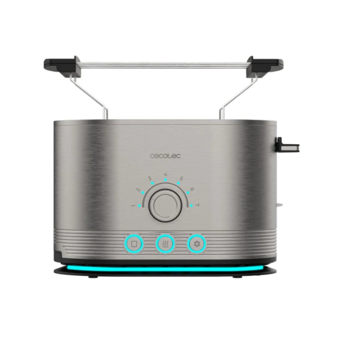 Tostador Cecotec Shine&Toast Double 850W 2 ranuras + aviso luminoso gris